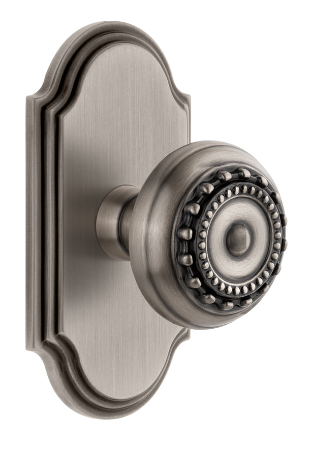 Grandeur Arc Plate with Parthenon Knob