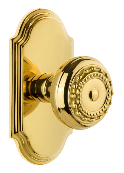 Grandeur Arc Plate with Parthenon Knob
