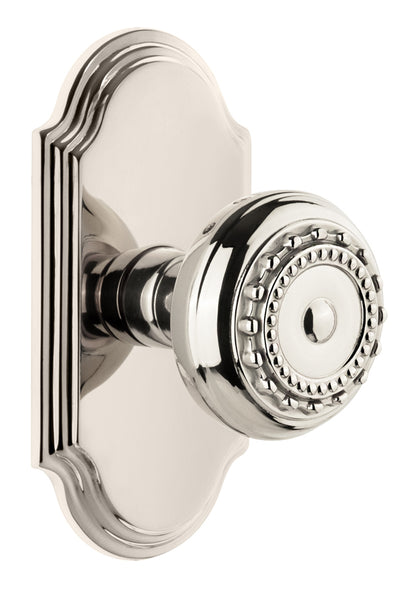 Grandeur Arc Plate with Parthenon Knob
