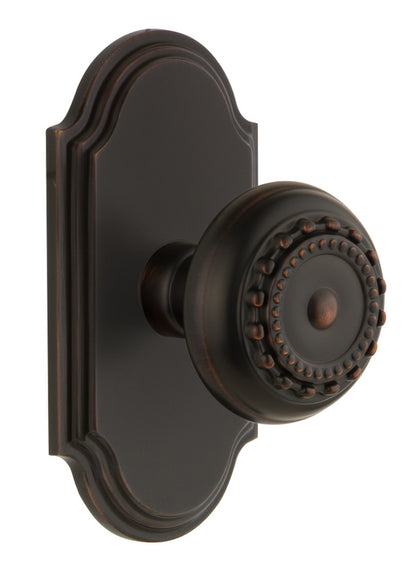 Grandeur Arc Plate with Parthenon Knob