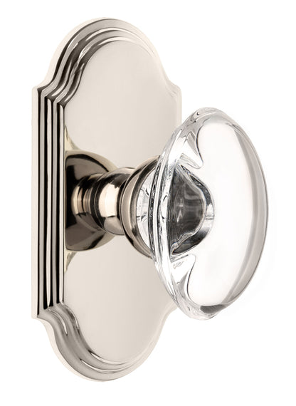 Grandeur Arc Plate with Provence Crystal Knob