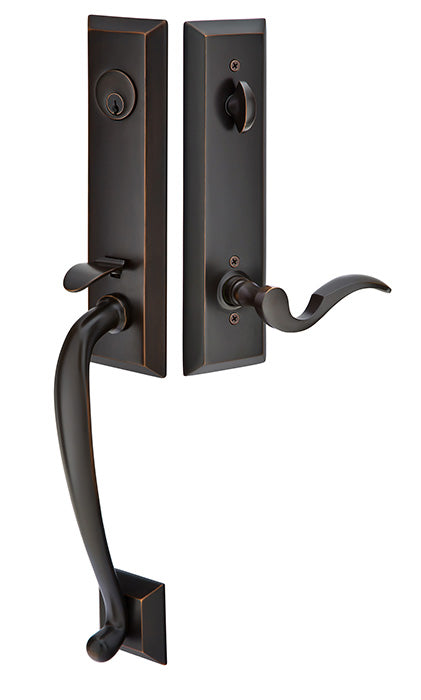 Emtek Adams Handleset - Oil Rubbed Bronze