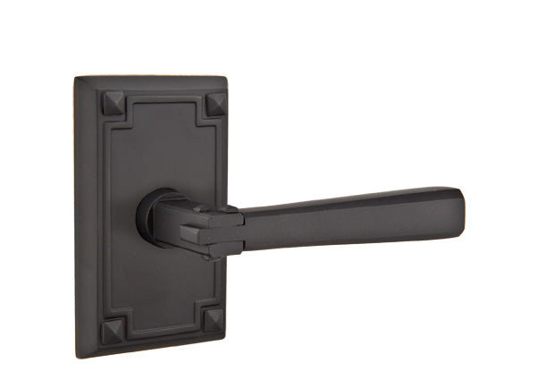 Emtek Arts and Crafts Lever - Flat Black