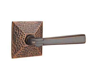 Emtek Arts & Crafts Lever with Hammered Rosette