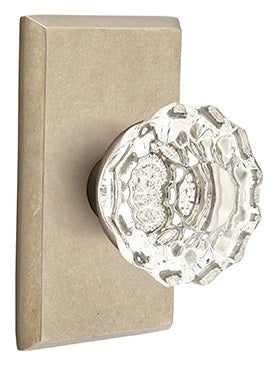 Emtek Astoria knob with Style 3 Rosette