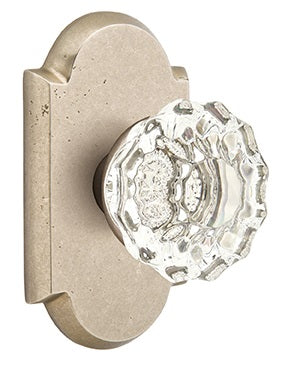 Emtek Astoria knob with Style 1 Rosette
