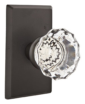 Emtek Astoria knob with Style 3 Rosette