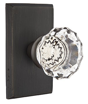 Emtek Astoria knob with Style 3 Rosette