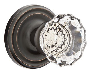 Emtek Astoria Clear Knob with Regular Rosette