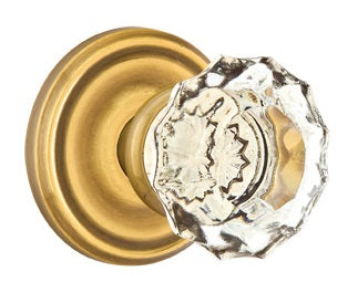 Emtek Astoria Clear Knob with Regular Rosette