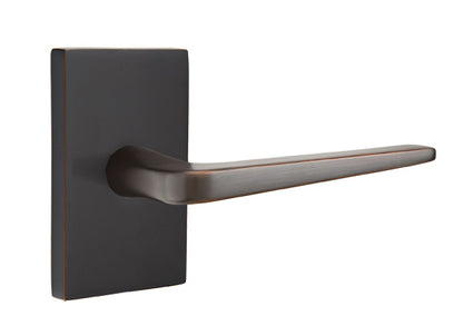 Emtek Athena Lever Handle with Modern Rectangular Rosette