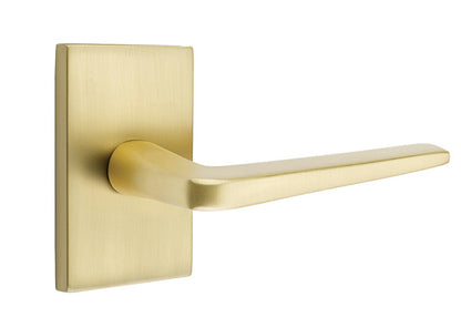 Emtek Athena Lever Handle with Modern Rectangular Rosette