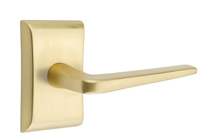 Emtek Brass Athena Lever Satin Brass-Neos Rosette