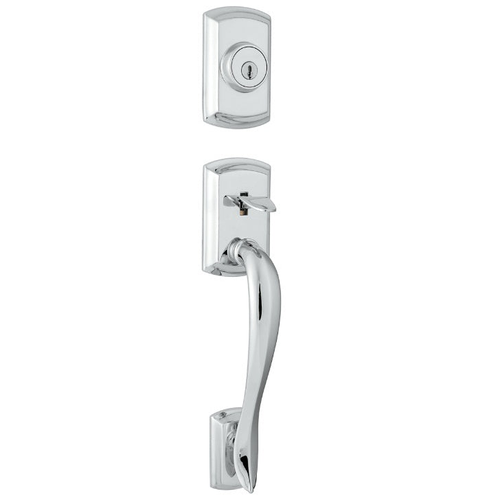 Kwikset Avalon Handleset in Polished Chrome