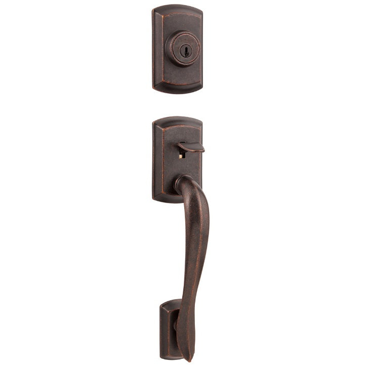 Kwikset Avalon Handleset in Rustic Bronze
