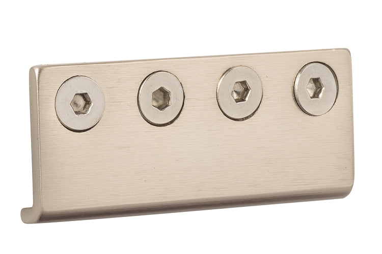 Sure-Loc Barn Door Rail Connector - Satin Nickel