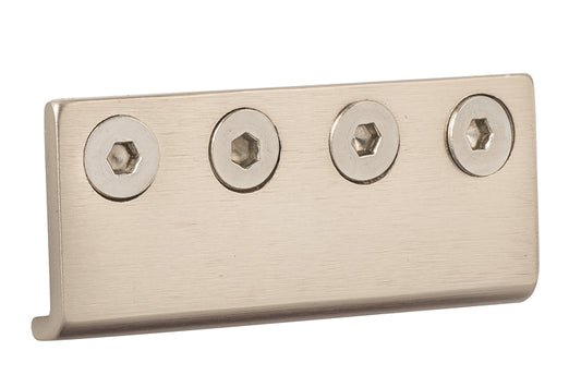 Sure-Loc Barn Door Rail Connector - Satin Nickel