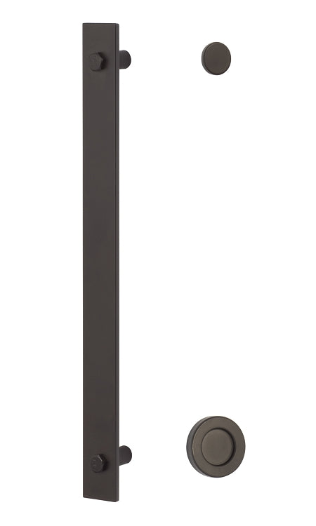 Sure-Loc Modern Handle with 14 Inch with 2 Inch Round Pull - Flat Black