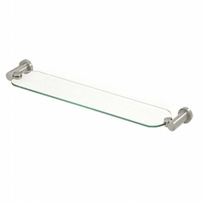 Deltana Nobe Series 20 Inch Glass Shelf - Satin Nickel