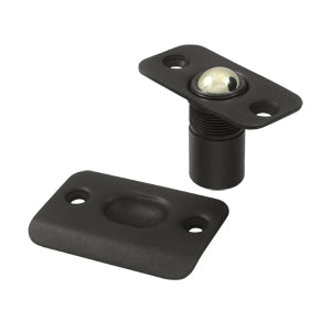 Deltana Solid Brass Ball Catch with Round Corners - Oil Rubbed Bronze