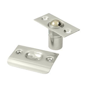 Deltana Solid Brass Ball Catch - Polished Nickel