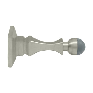Deltana 3 1/2 Inch Baseboard Door Bumper - Brushed Nickel