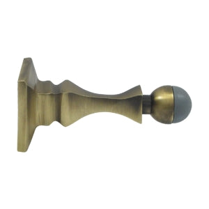 Deltana 3 1/2 Inch Baseboard Door Bumper - Antique Brass