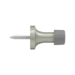 Deltana 1 3/8 Inch Baseboard Door Bumper - Brushed Nickel