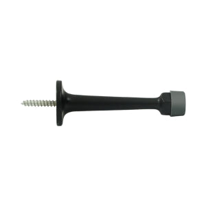 Deltana 3 1/4 Inch Baseboard Door Bumper - Flat Black