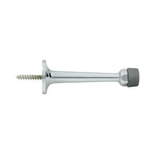 Deltana 3 1/4 Inch Baseboard Door Bumper - Polished Chrome