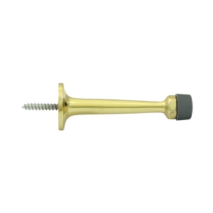 Deltana 3 1/4 Inch Baseboard Door Bumper - Polished Brass