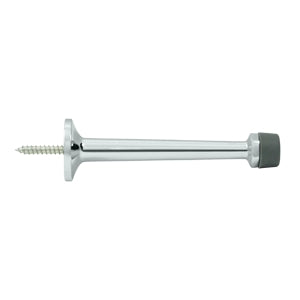 Deltana 4 Inch Baseboard Door Bumper - Polished Chrome