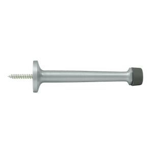 Deltana 4 Inch Baseboard Door Bumper - Brushed Chrome