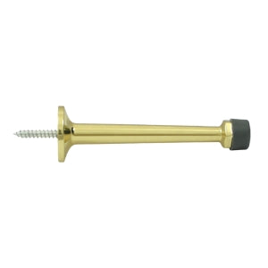 Deltana 4 Inch Baseboard Door Bumper - Polished Brass