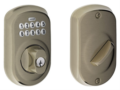 Schlage BE365 Plymouth Keyless Deadbolt
