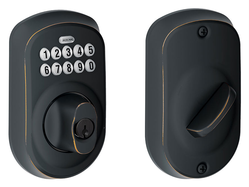 Schlage BE365 Plymouth Keyless Deadbolt