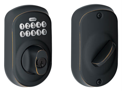 Schlage BE365 Plymouth Keyless Deadbolt