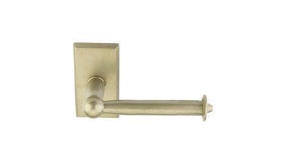Emtek Sandcast Bronze Bar Style Paper Holder - Tumbled White Bronze