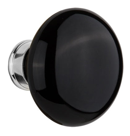 Nostalgic Warehouse Black Porcelain Knobs ONLY with Spindle