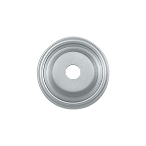 Deltana Solid Brass Base Plate For Knobs - Polished Chrome