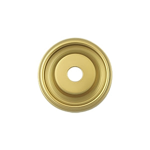 Deltana Solid Brass Base Plate For Knobs - Polished Brass