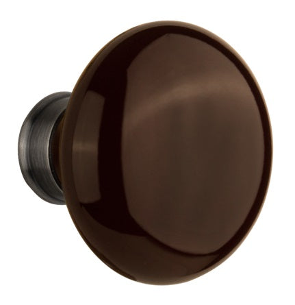 Nostalgic Warehouse Brown Porcelain Knobs ONLY with Spindle