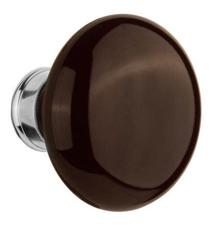 Nostalgic Warehouse Brown Porcelain Knobs ONLY with Spindle