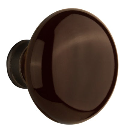 Nostalgic Warehouse Brown Porcelain Knobs ONLY with Spindle