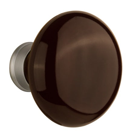 Nostalgic Warehouse Brown Porcelain Knobs ONLY with Spindle