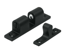 Deltana Solid Brass Ball Tension Catch - Flat Black
