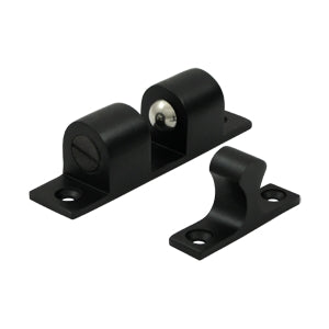 Deltana Solid Brass Ball Tension Catch - Flat Black