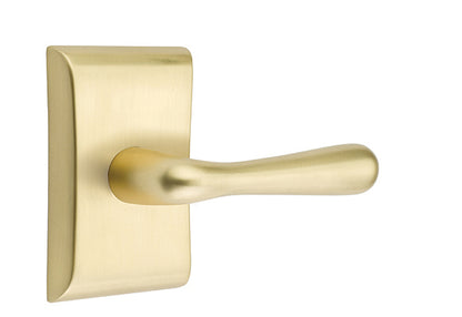 Emtek Basel Lever Satin Brass-Neos Rosette