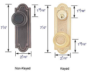 Emtek Belmont Sideplate Measurements