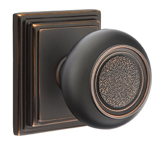 Emtek Belmont Knob with Wilshire Rosette